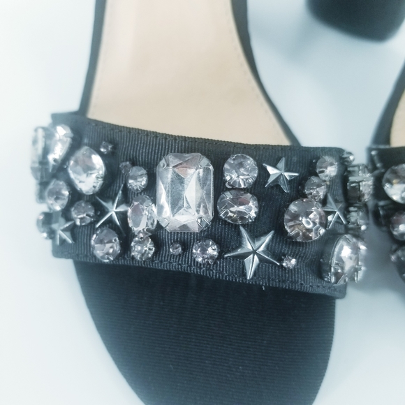 Design Lab by Lord&Taylor rhinestone sandals sz 10 - Picture 7 of 8